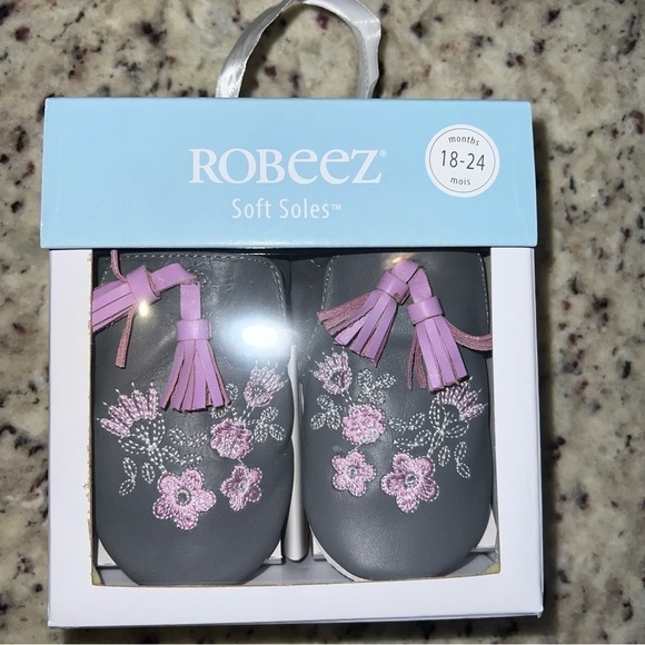 Robeez Grey Wren Soft Soles 18-24 Mon NWT - Picture 5 of 9